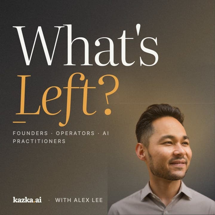 What's Left? podcast cover art with Alex Lee